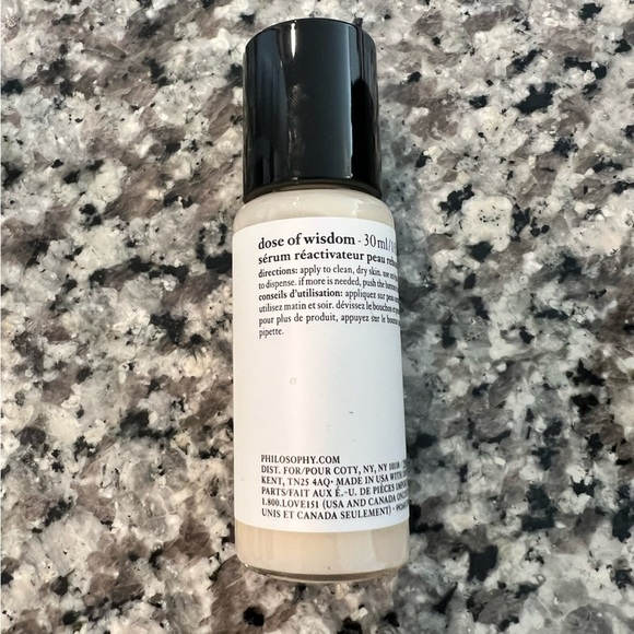 Philosophy DOSE OF WISDOM™ bouncy skin reactivating serum, new. 1 fl oz - Picture 3 of 3